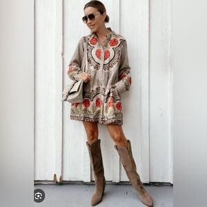 Free People Smell the Roses mini dress